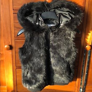 Justice Sparkly Black Girls Hoodie